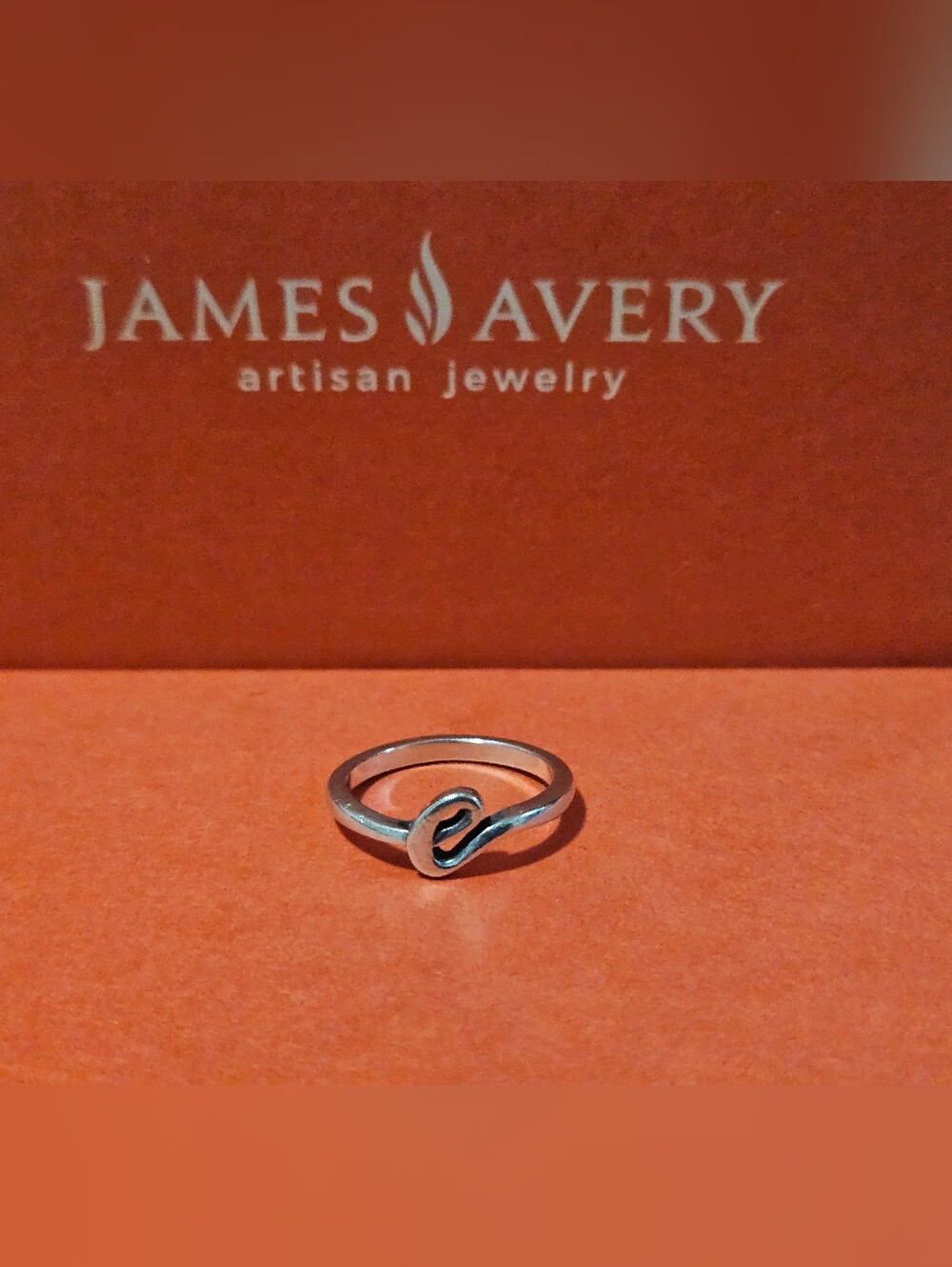 James Avery 'e' Sterling Silver Ring Size 6.5 ✨️
